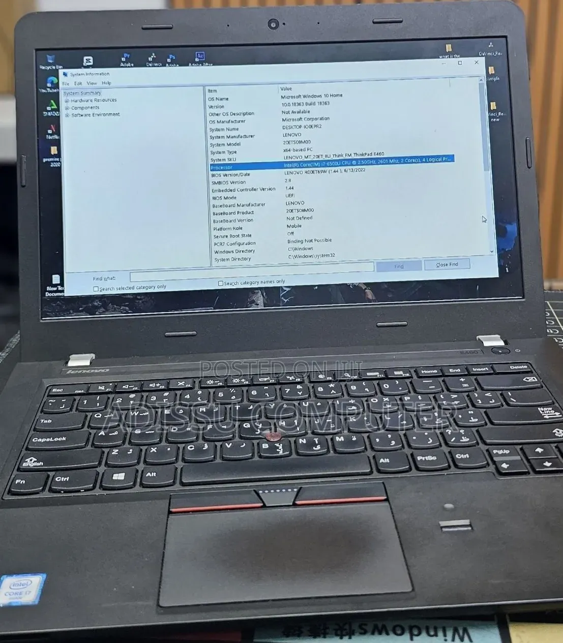New Laptop Lenovo ThinkPad L460 12GB Intel Core i7 SSD 512GB