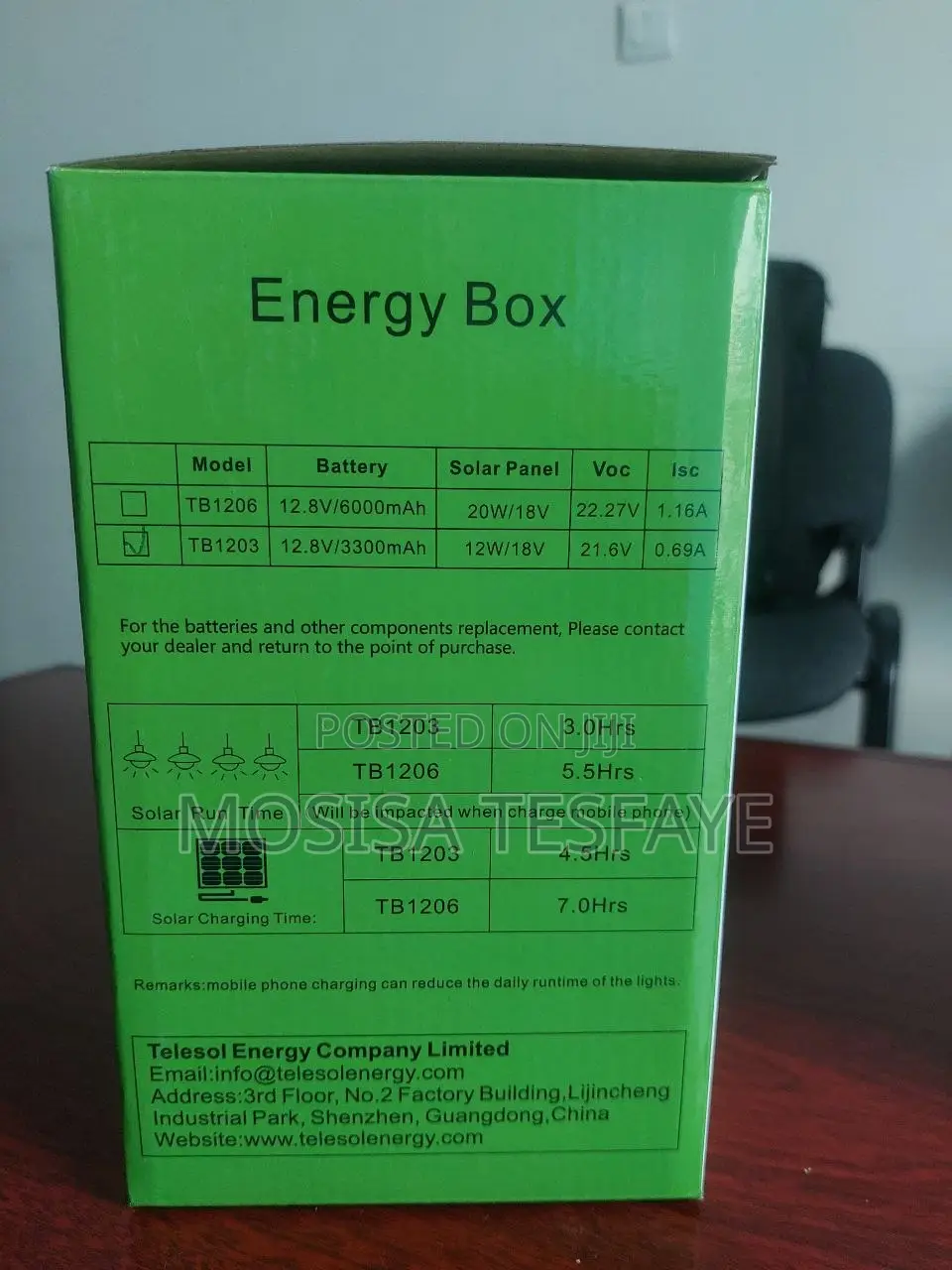 Telesol Solar Box