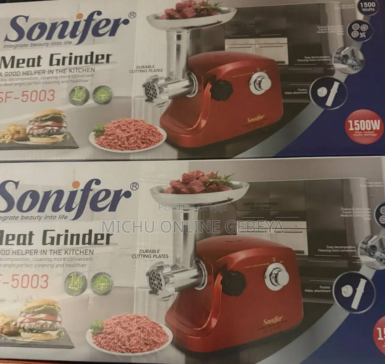 The Sonifer SF-5003 Meat Grinder/ ኳሊቲ የስጋ መፍጫ/ Free Delivery