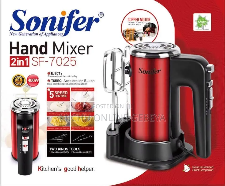 Sonifer 400W የሆነ High Quality Hand Mixer