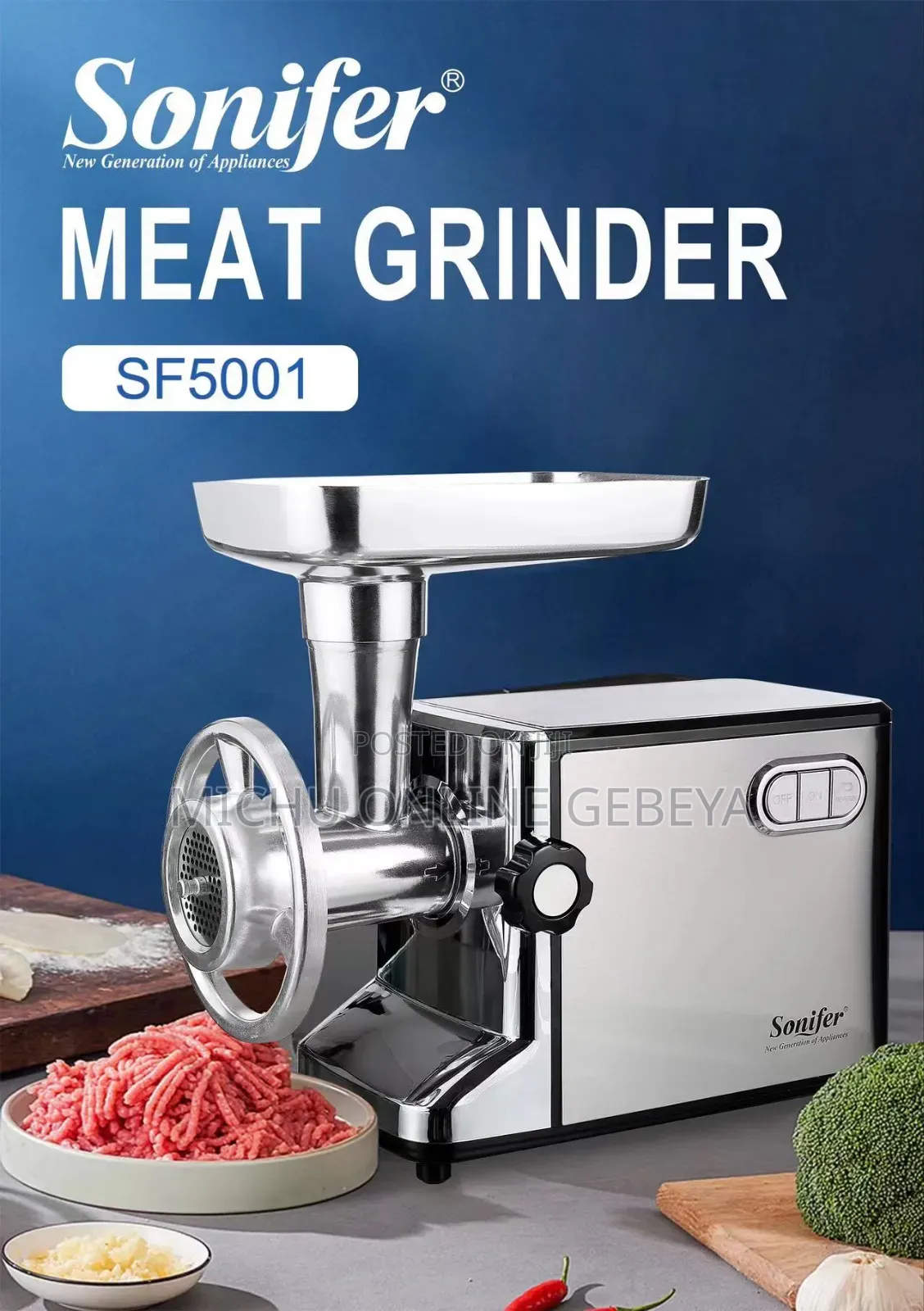 Sonifer SF-5001 3000W Heavy Duty Meat Grinder/ Free Delivery