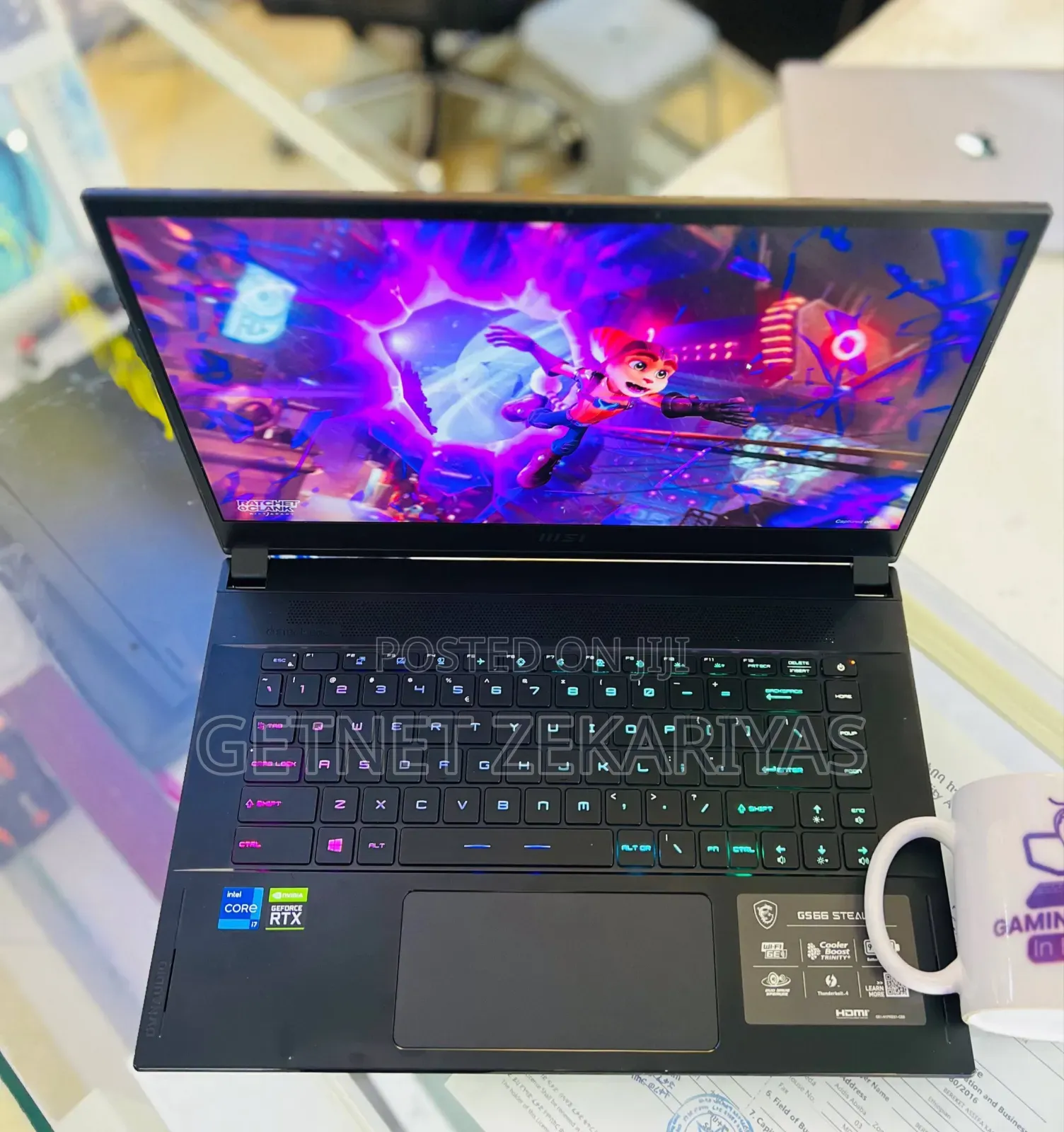 New Laptop MSI Stealth GS77 16GB Intel Core i7 SSD 1T