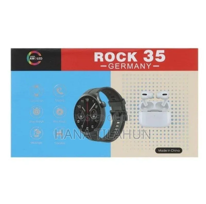 Rock 35 Smartwatch and Earbuds Combo