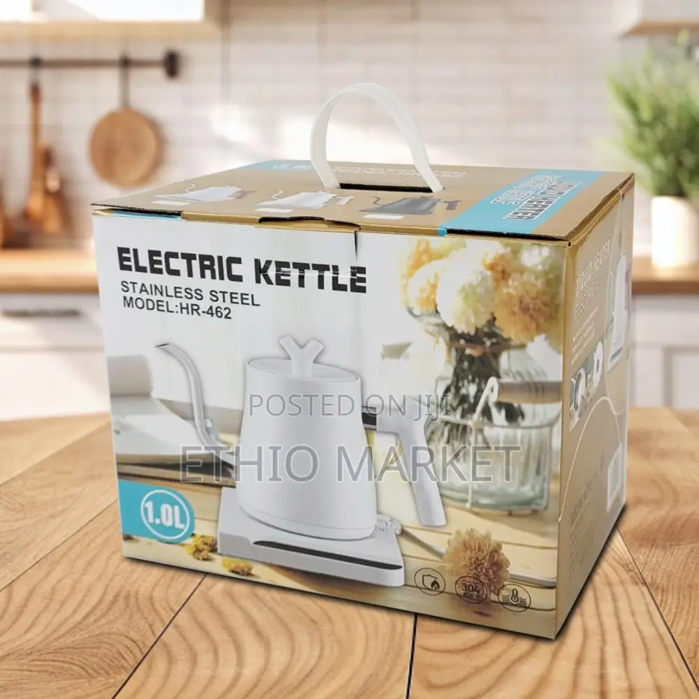 1.0L Stainless Steel Electric Gooseneck Kettle