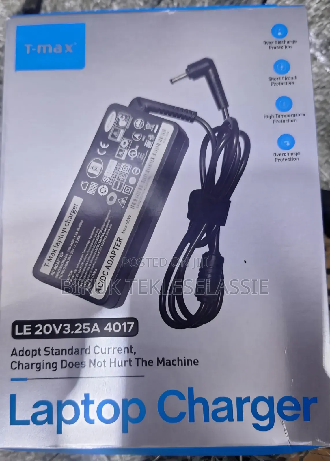 T-Max Lenevo 65 Watt Round Tip Charger