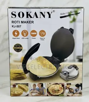 SOKANY Roti Maker 2000W Electric – Non-Stick Flatbread Chapati Maker