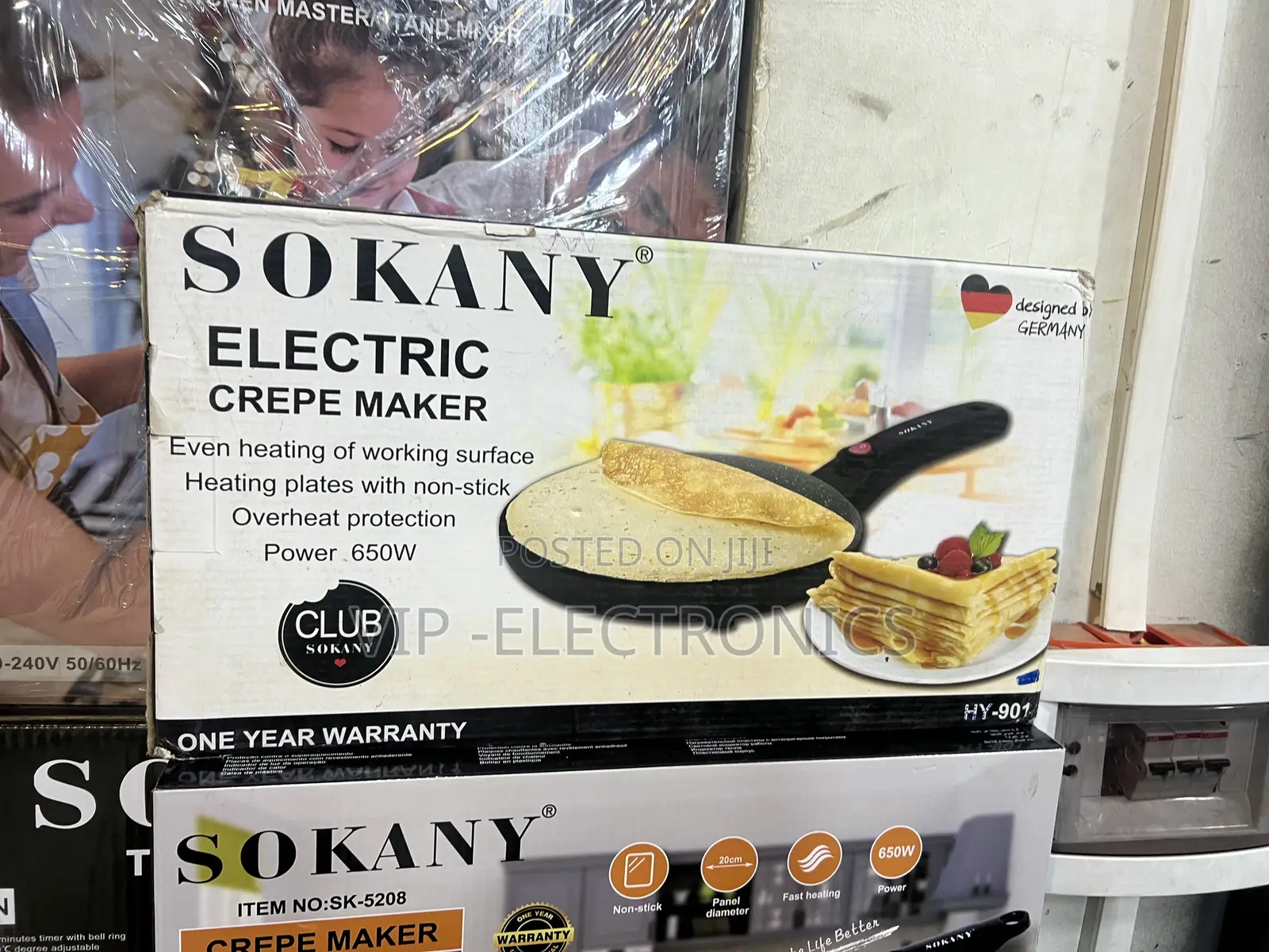 SOKANY Electric Crepe Maker. Featuring a 650W