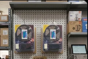 RGB LED Strip Light Set With 24-Key Remote Control Power Supply
