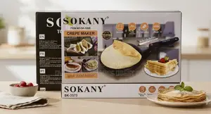 SOKANY Crepe Maker. Designed With a Non-Stick Cooking