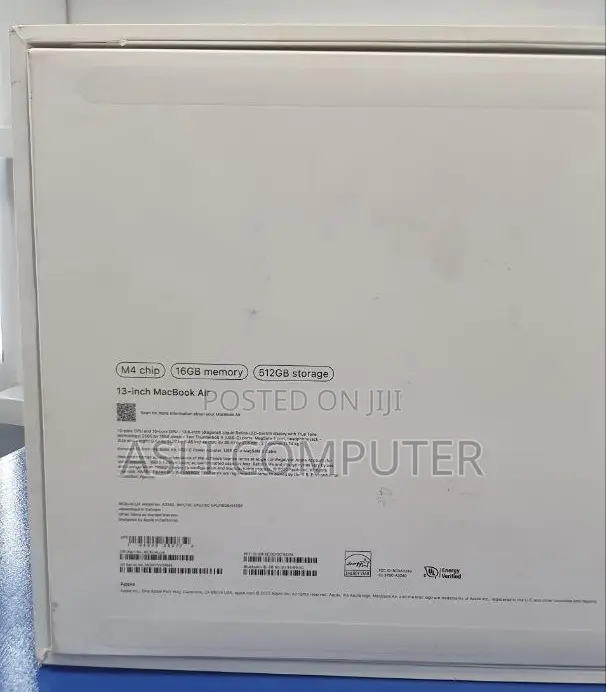 New Laptop Apple MacBook Air 2025 M4 16GB Apple M4 SSD 512GB