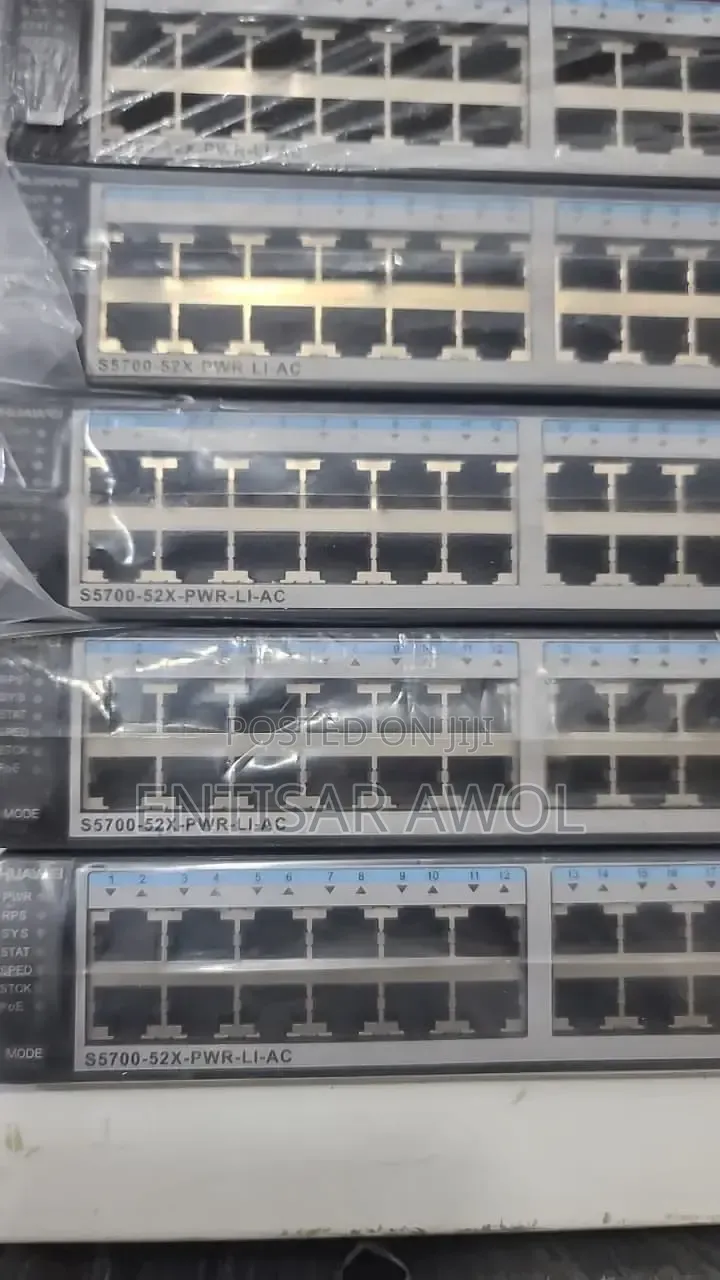 Huawei S5700-52x-PWR-Li-AC 48,ports 4-Port Poe+ 10ge Sfp+ /AC Switch