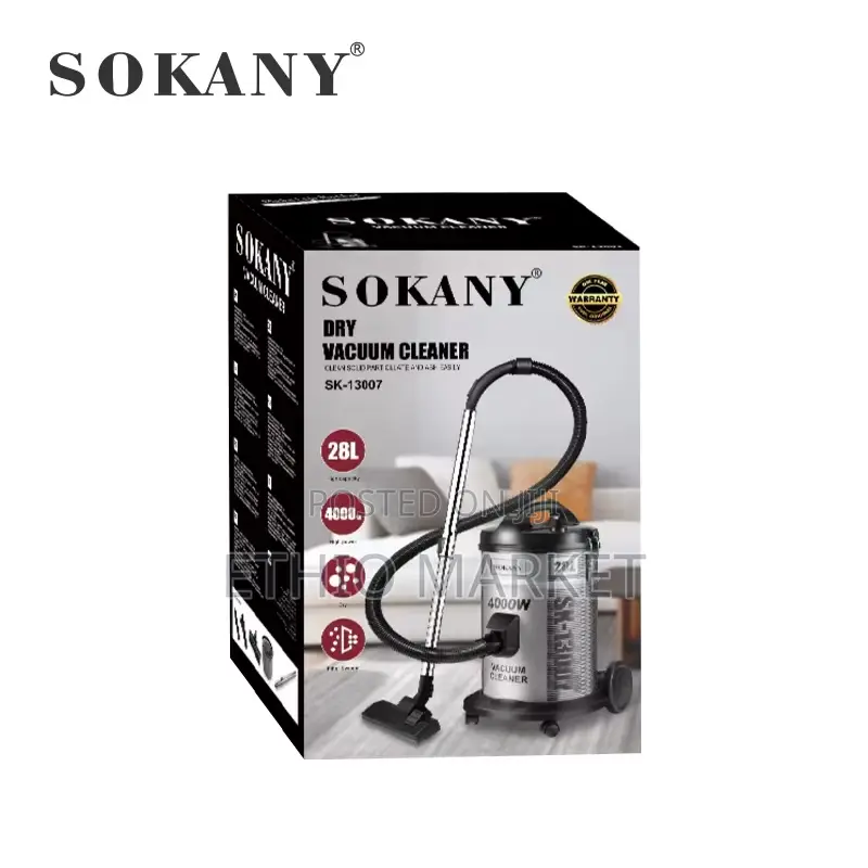ሶካኒ ደረቅና እርጥብ ድራም ቫክዩም ማጽጃ(Sokany Dry Wet Drum Vacuum Cleaner)