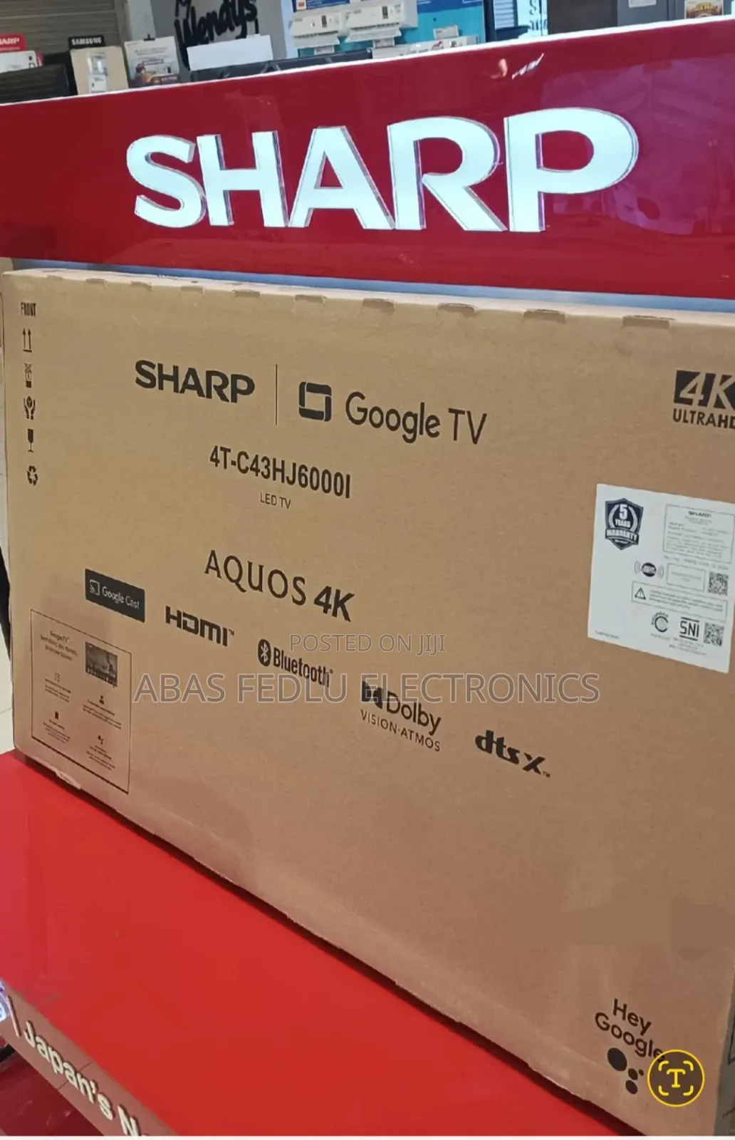 Sharp Smart Google TV 43 Inche