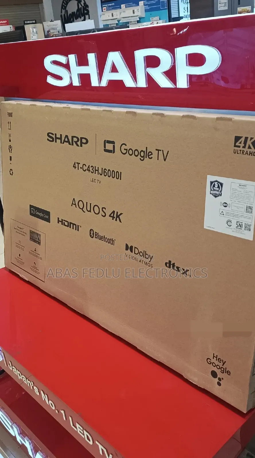 Sharp Smart Google TV 43 Inche