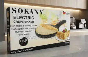 Sokany Electric Crepe Maker 650W – Pancake Maker | Non-Stick