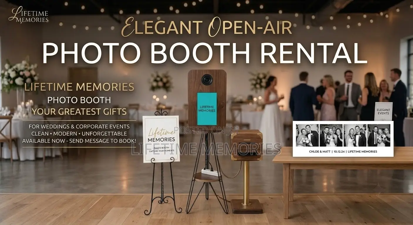 Photobooth Service for Events Like Wedding, Birthday