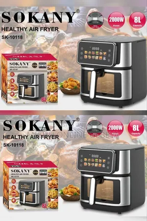 Sokany 2000W እና 8L የሆነ Digital Air Fryer/ Free Delivery