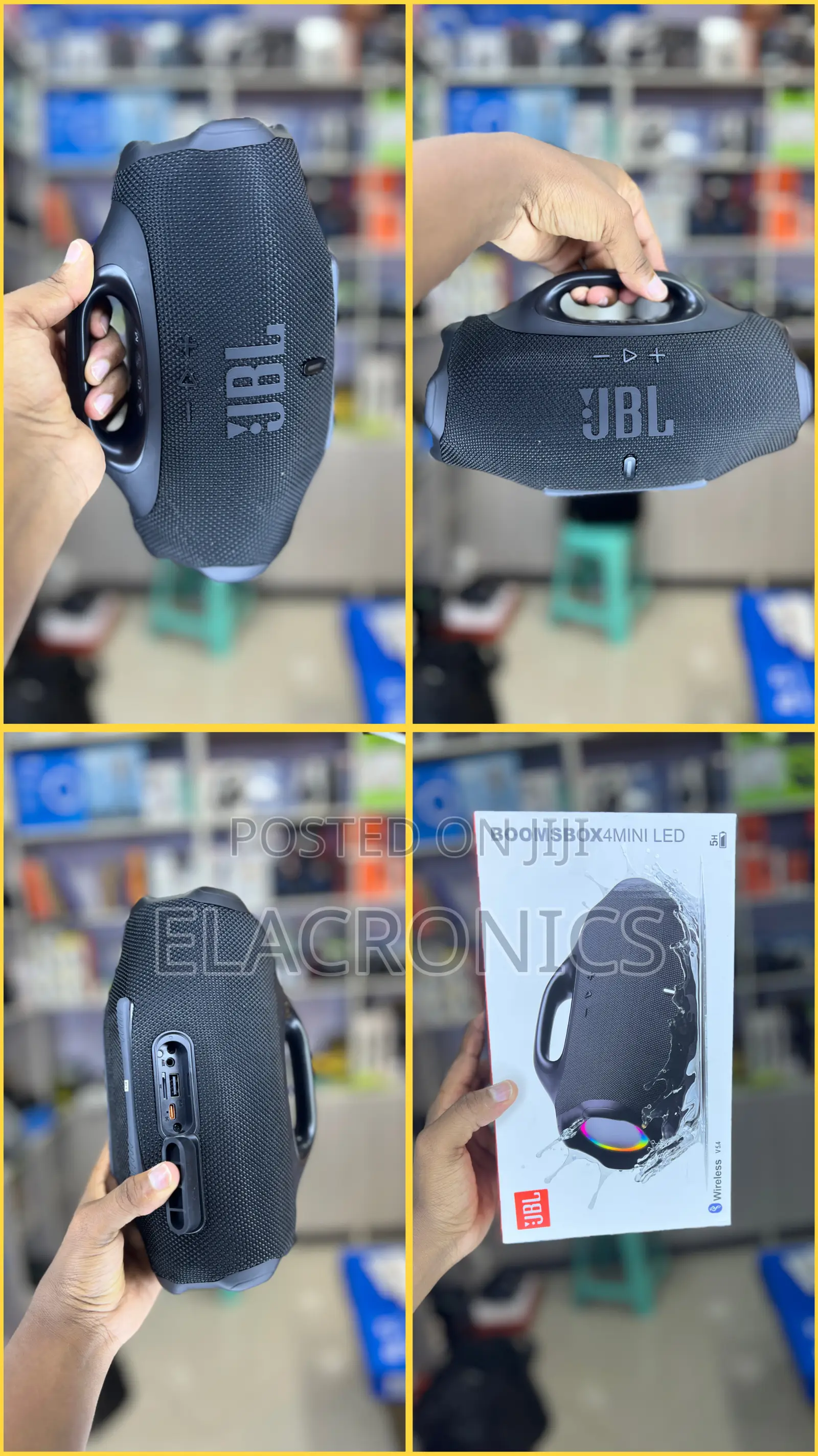 Boomsbox 4 Mini LED Bluetooth Speaker (JBL) RGB Portable