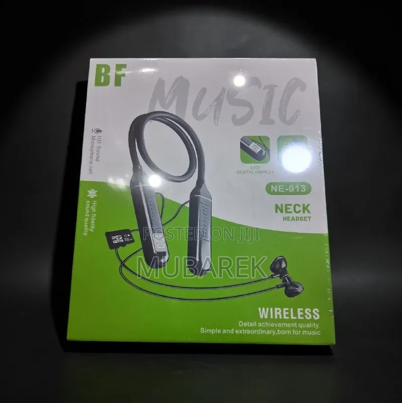 .NE-013 Wireless Neckband – Hi-Fi Audio LED Screen