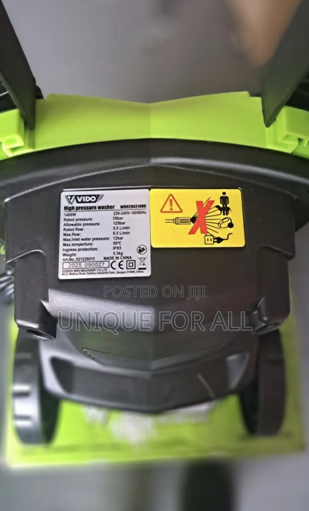 VIDO 1400W High Pressure Washer (Model WD)