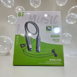 Bluetooth 5.0 Neckband Headset With Micro SD Slot