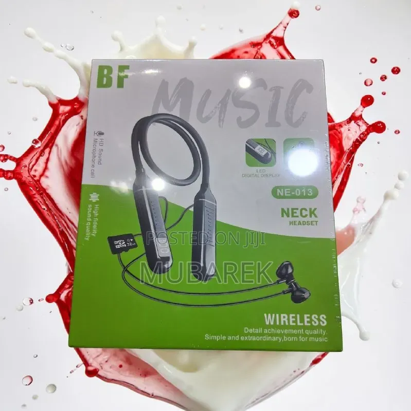 Wireless Sports Neckband With Micro SD Playback