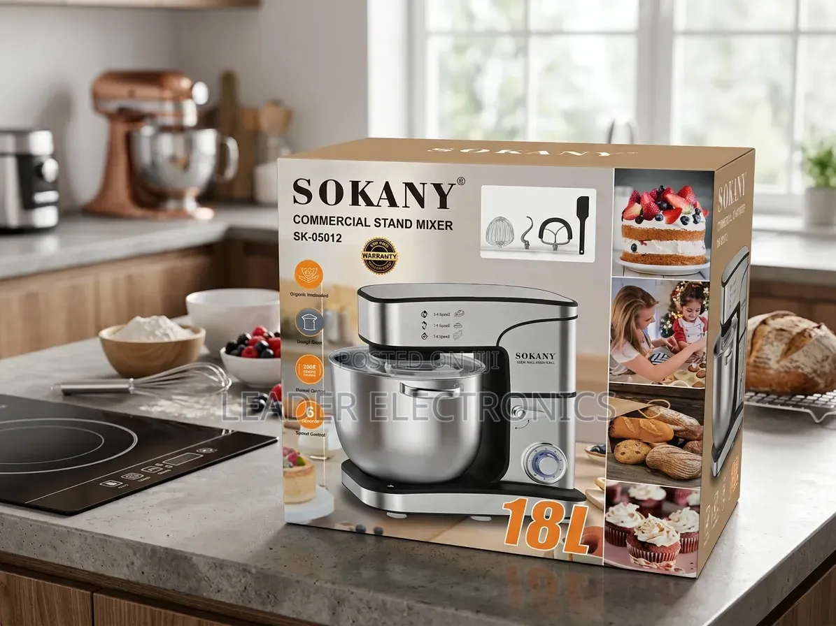 Sokany Stand Mixer 18 Liter – Professional Power for Commercial Baking