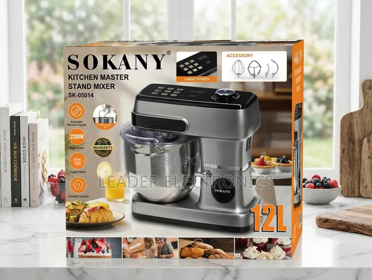 Sokany Stand Mixer 12L – Heavy-Duty Professional Mixer for Baking