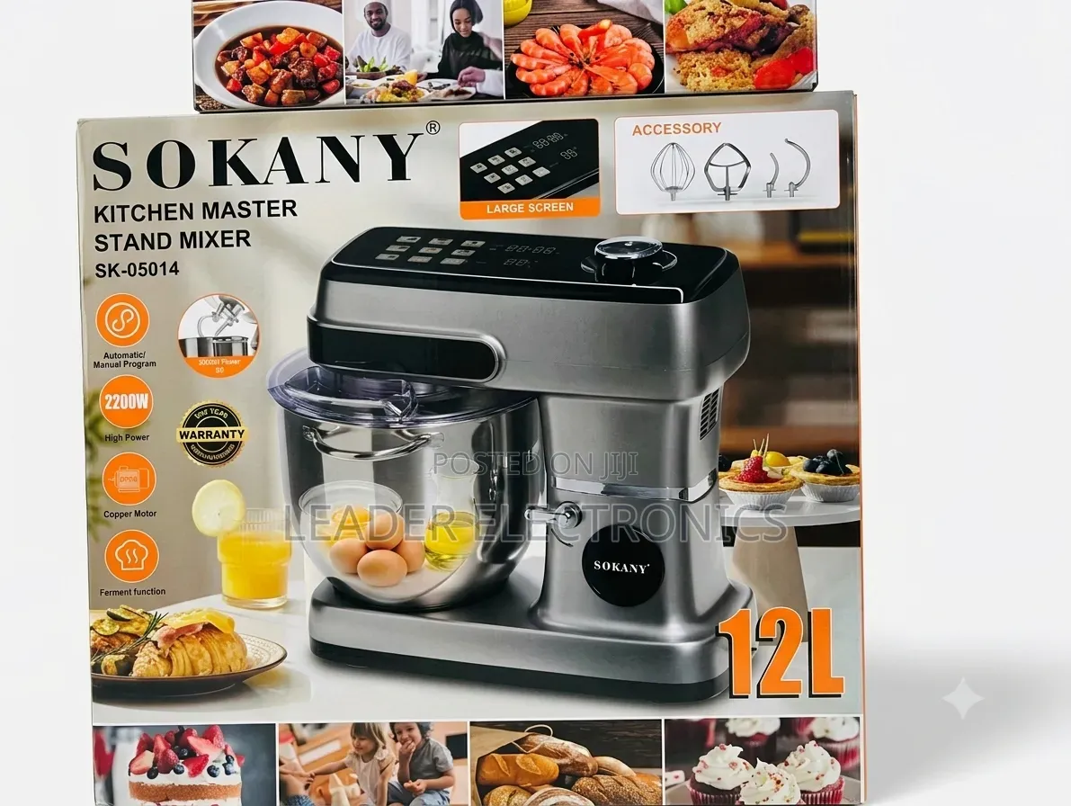 Sokany Stand Mixer 12L – Heavy-Duty Professional Mixer for Baking