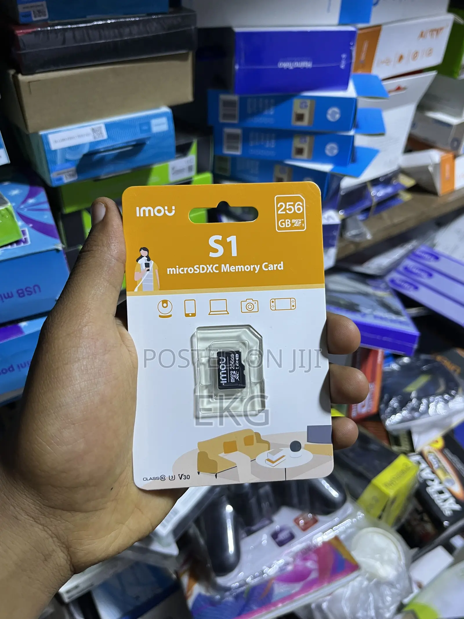 Original IMOU 256GB MicroSD Card - ኦሪጅናል ሜሞሪ ካርድ ለስልክ፣ ለካሜራ እና ለሴኩሪቲ