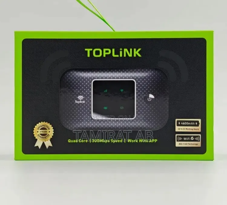 TOPLiNK MR52 Ultra 4G Mobile Wi-Fi Router 4600mAh, Upto12 Users, 300Mb