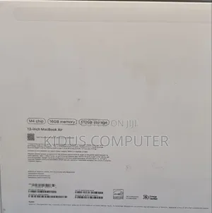 New Laptop Apple MacBook Air 2025 M4 16GB Apple M4 SSD 512GB