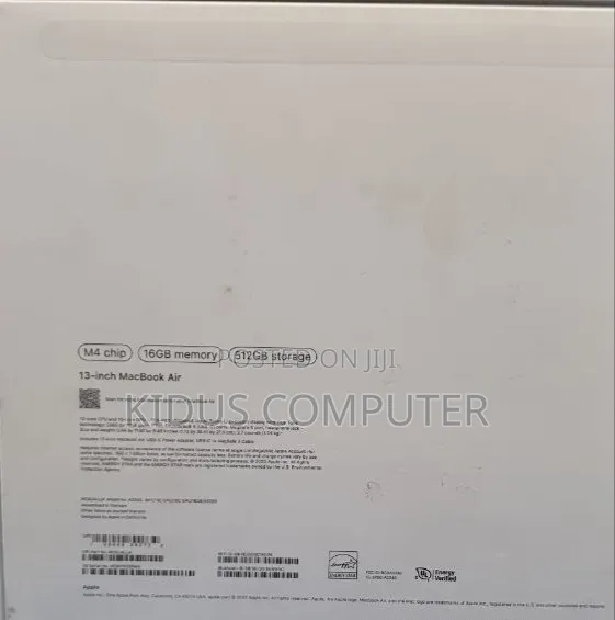 New Laptop Apple MacBook Air 2025 M4 16GB Apple M4 SSD 512GB