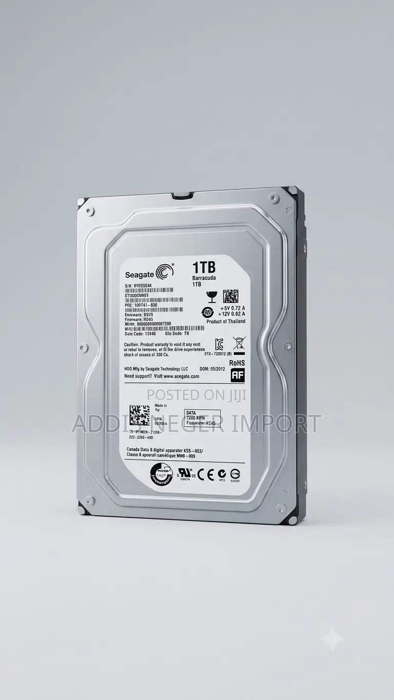 Seagate BarraCuda 1TB Desktop Hard Drive