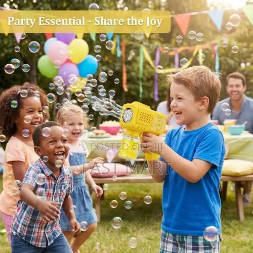 Bubble Machine Rocket Launcher for Kiddies Out-Door Play Toy