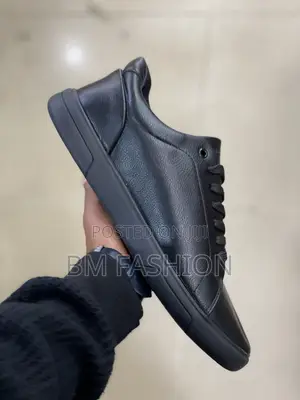 Calvin Klein Mens Full Black Everyday Wear Flats
