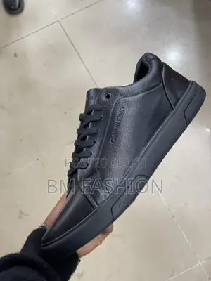 Calvin Klein Mens Full Black Everyday Wear Flats