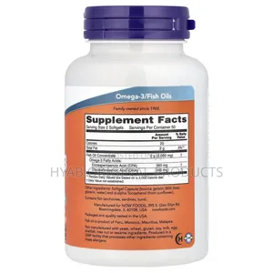 NOW Foods
Omega-3 Fish Oil, 100 Capsules