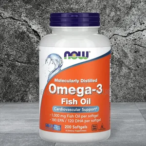 NOW Foods Omega-3 Fish Oil, 200 Softgels