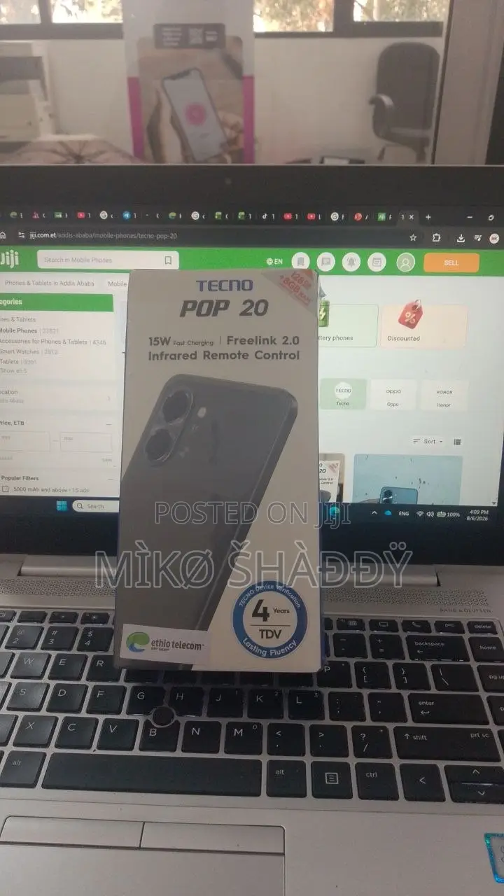 New Tecno Pop 20 128 GB Black