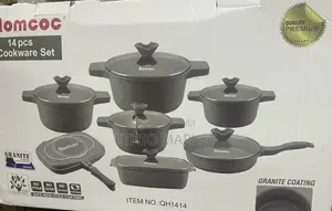 Momcoc 14-Piece Granite Coating Cookware Set