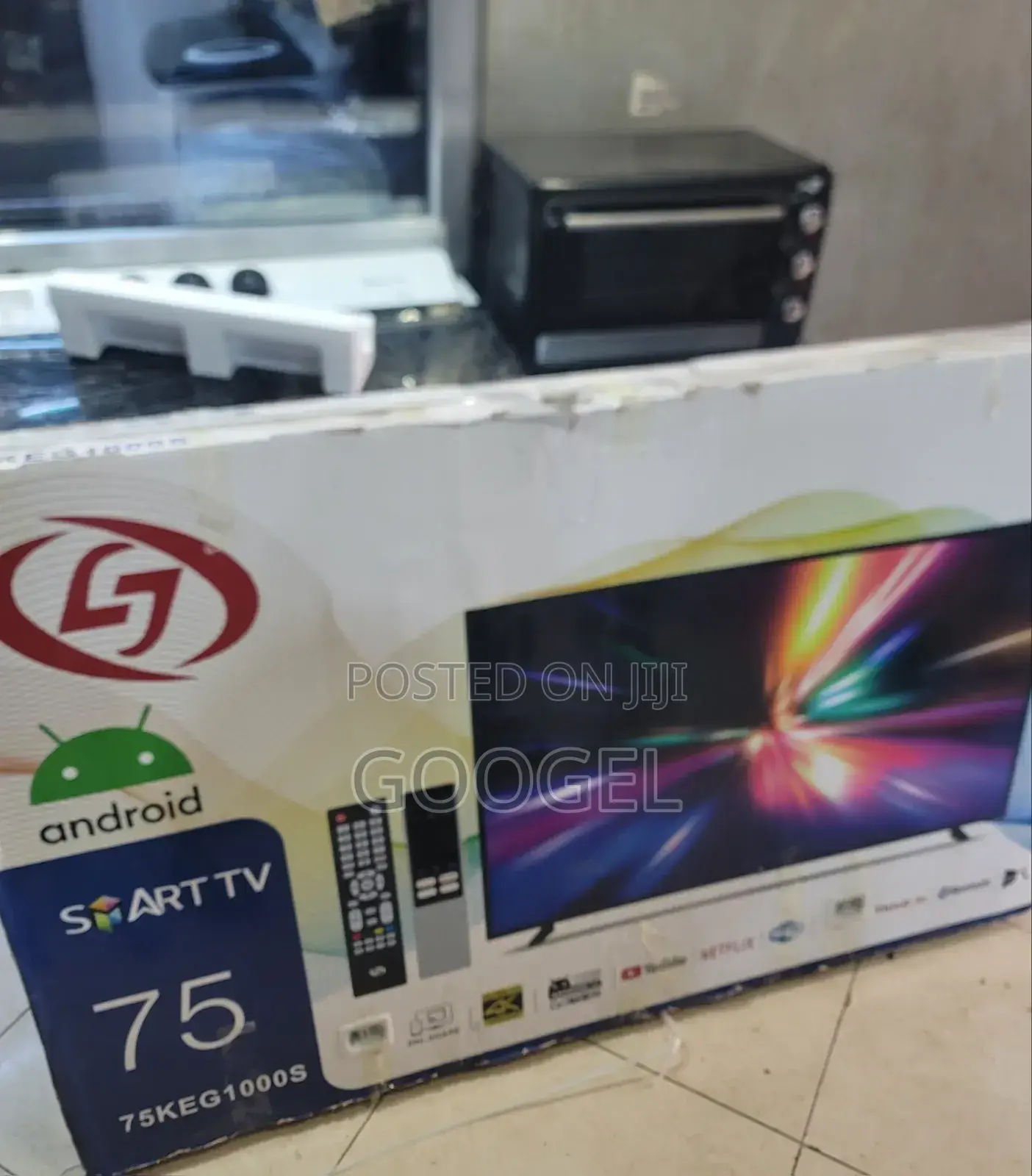 75ኢንች ኤል ጄ ስማርት አንድሮይድ ቴሌቪዥን