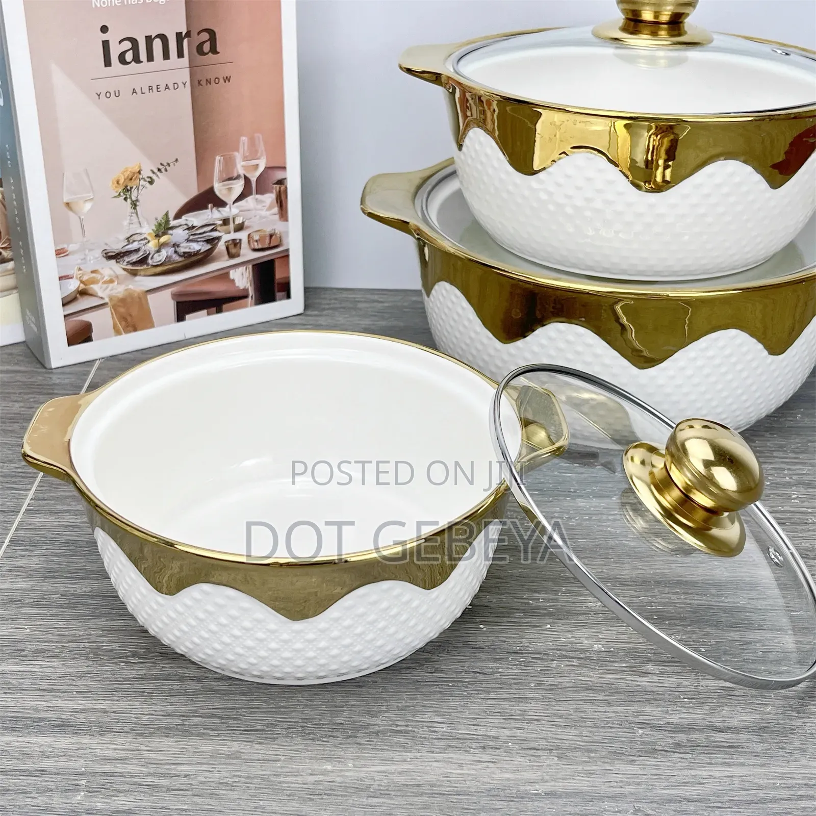 3-Ceramic Soup Serving Bowl Set