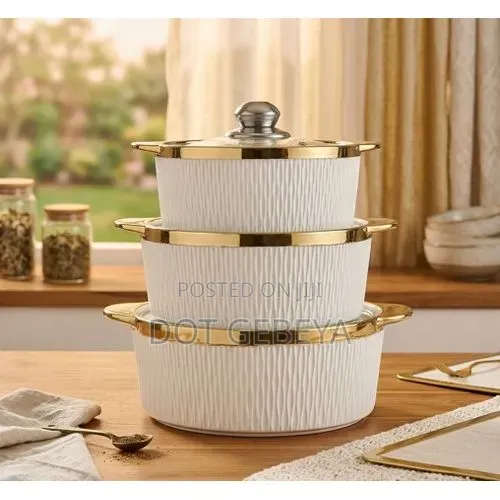 Luxury 3-Piece Ceramic Casserole Set