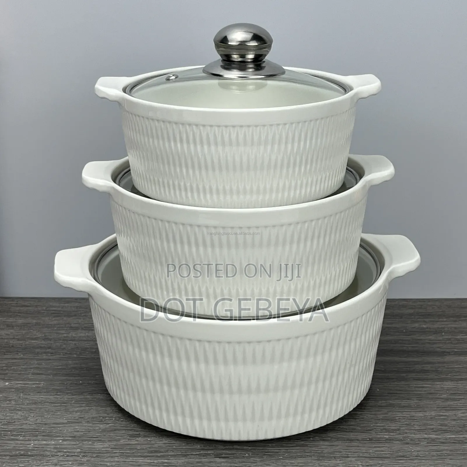 Luxury 3-Piece Ceramic Casserole Set