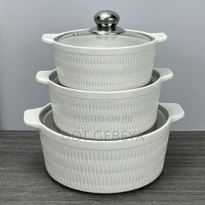 Luxury 3-Piece Ceramic Casserole Set