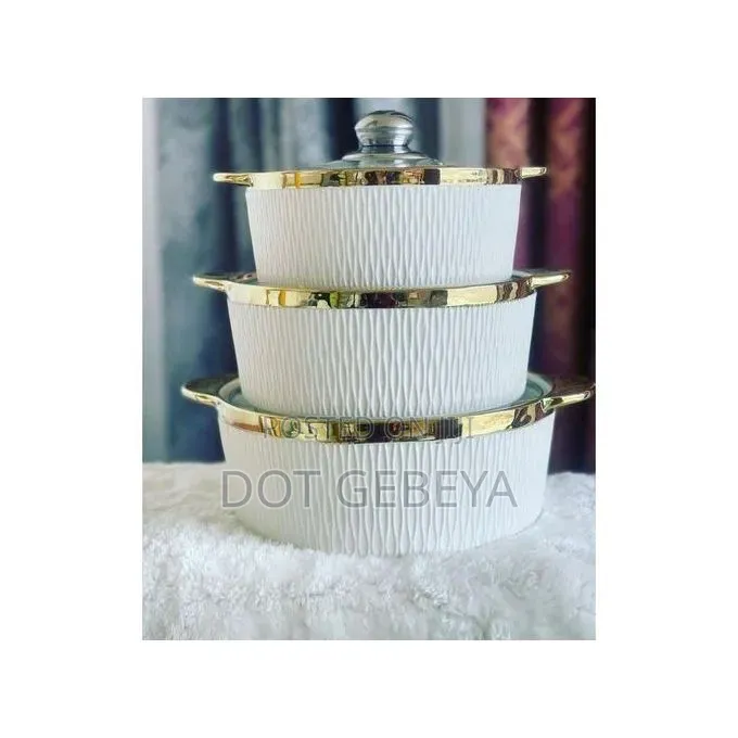 Luxury 3-Piece Ceramic Casserole Set