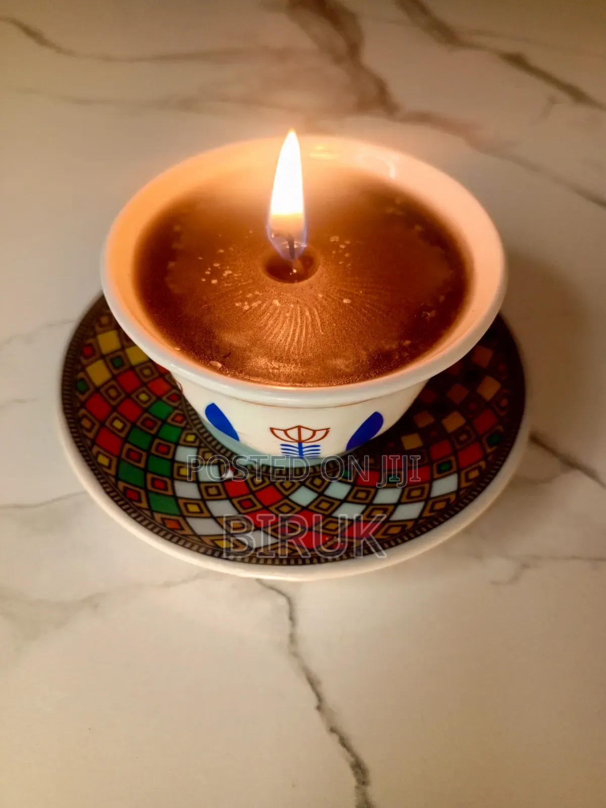Luxury Handmade Cup Candle | Gift Home Decor Candle | የሲኒ ሻማ