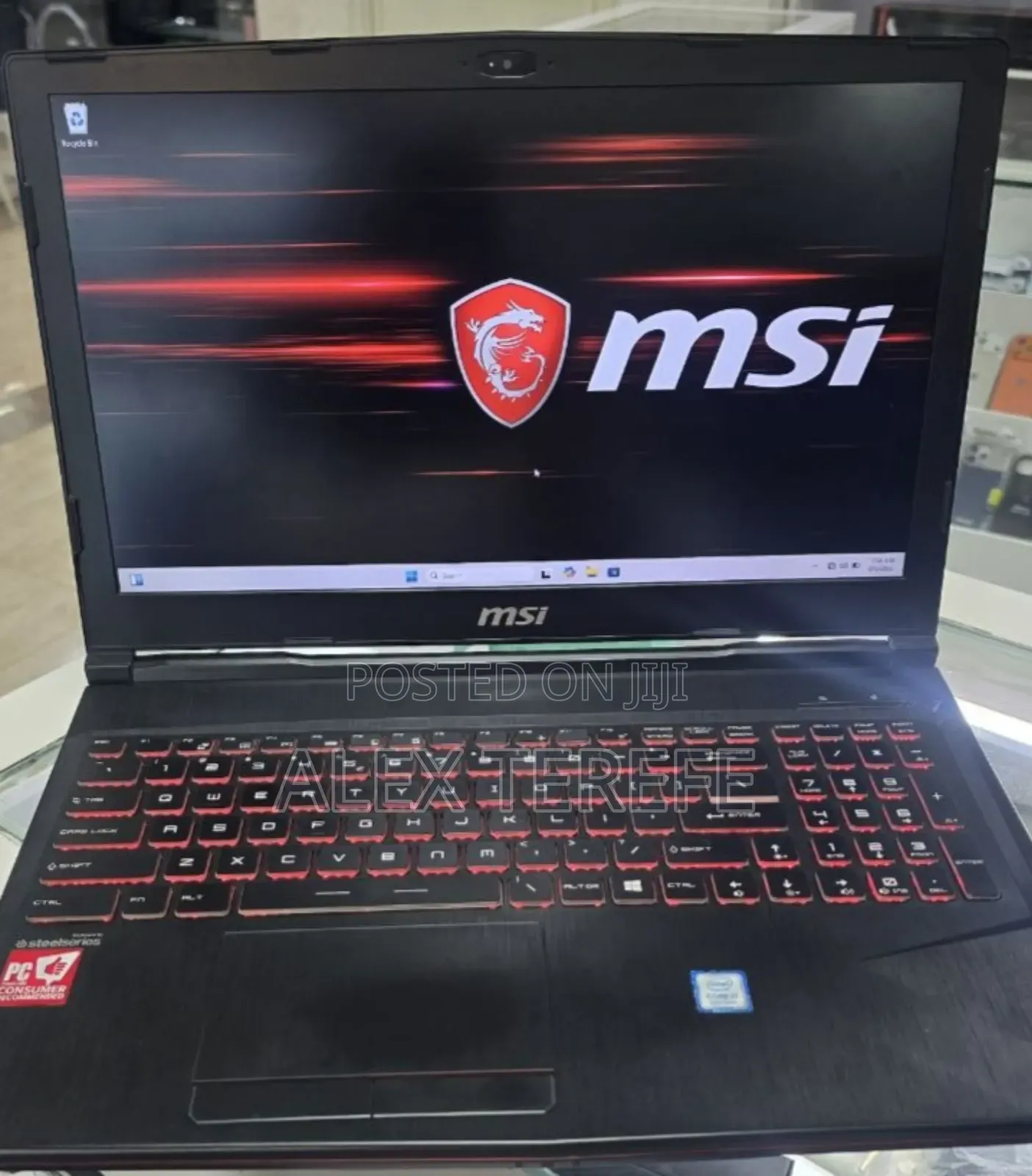 New Laptop MSI GF63 16GB Intel Core i7 SSD 256GB