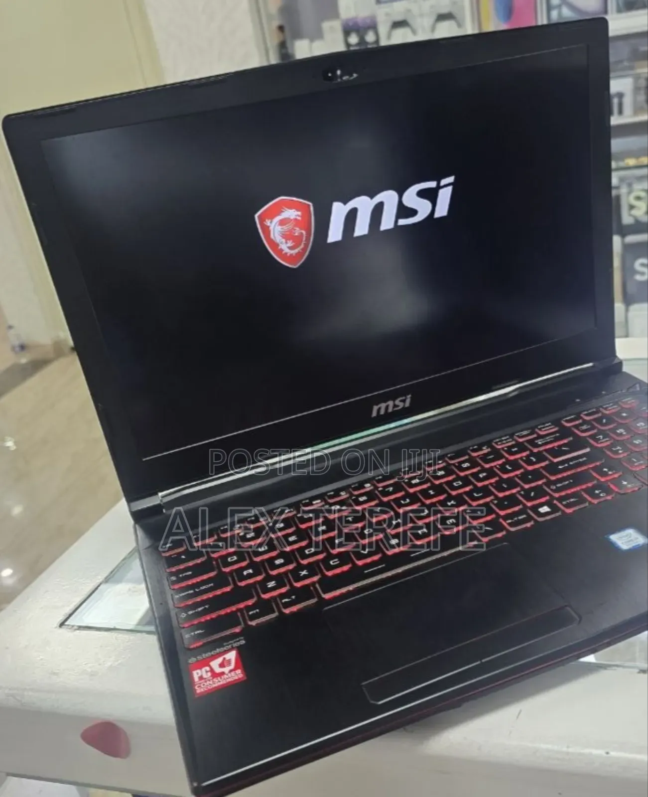 New Laptop MSI GF63 16GB Intel Core i7 SSD 256GB
